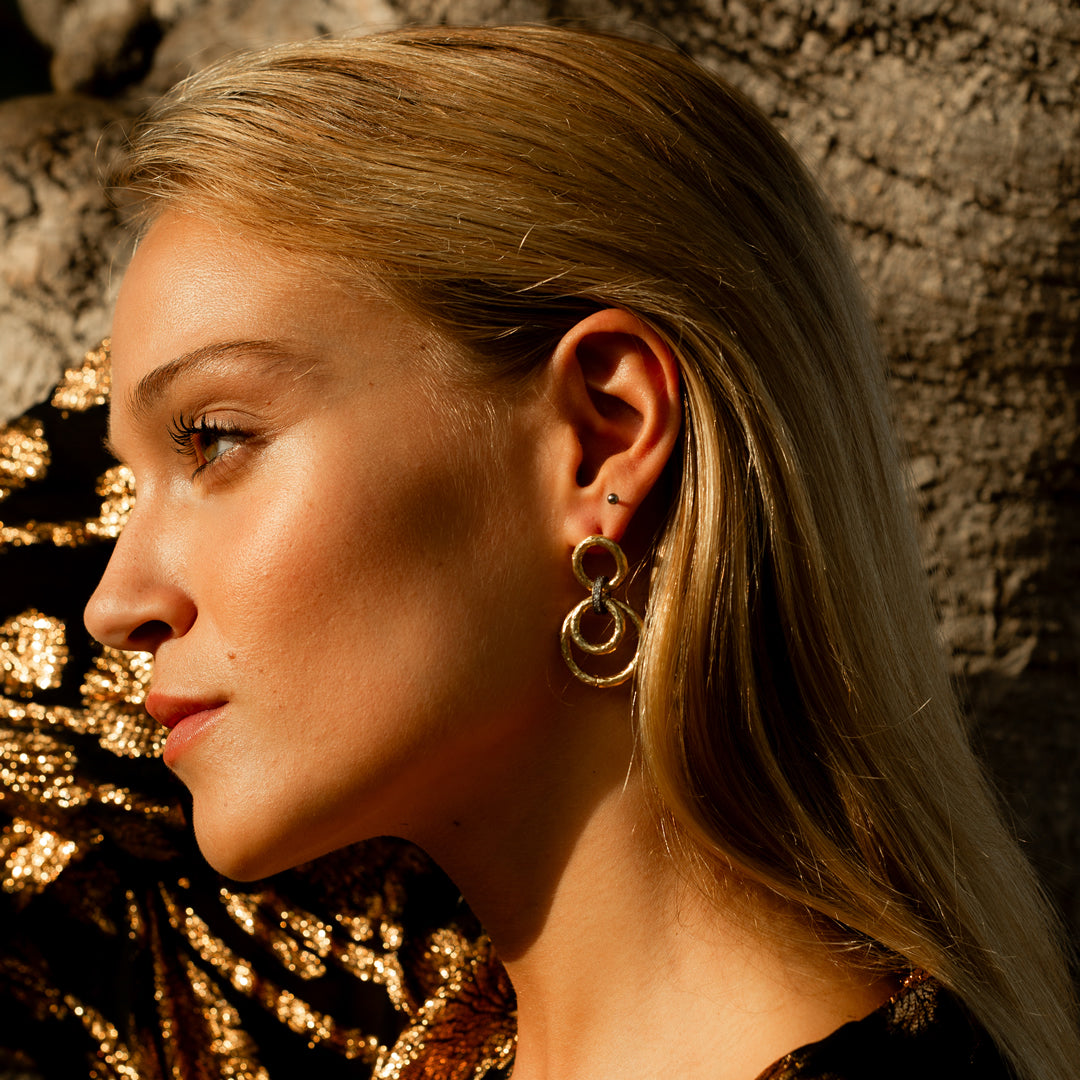 PENDIENTE ESLABONES DOBLES