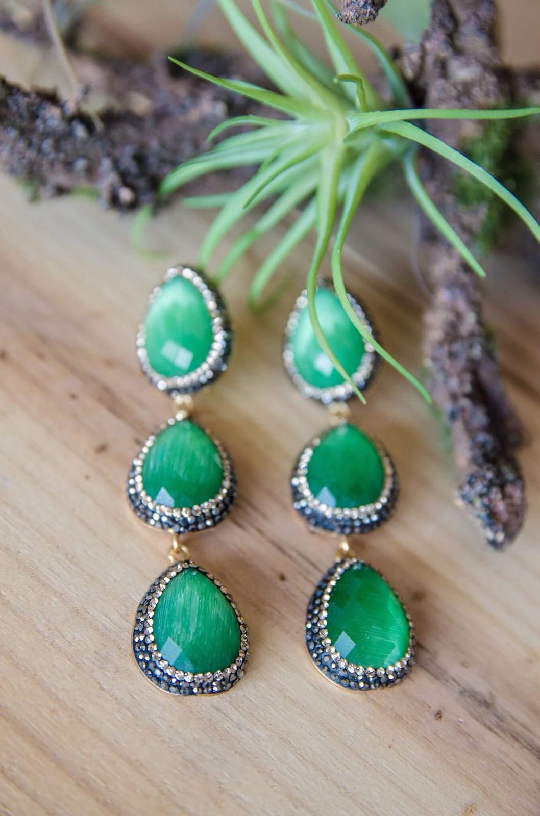 PENDIENTE GOTA TRIPLE SWAROVSKI